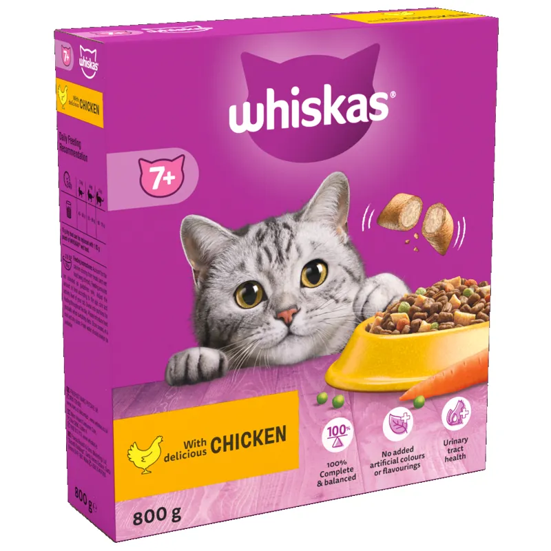Whiskas Adult 7+ Dry Cat Food Chicken